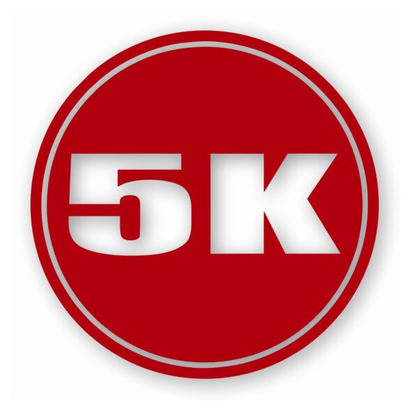 5k Circle 3.1 Miles Marathon - Vinyl Decal Sticker - CHOOSE Size & Color