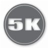 5k Circle 3.1 Miles Marathon - Vinyl Decal Sticker - CHOOSE Size & Color
