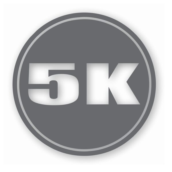 5k Circle 3.1 Miles Marathon - Vinyl Decal Sticker - CHOOSE Size & Color