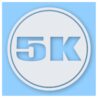 5k Circle 3.1 Miles Marathon - Vinyl Decal Sticker - CHOOSE Size & Color