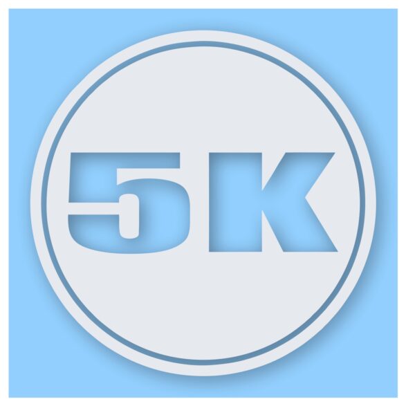 5k Circle 3.1 Miles Marathon - Vinyl Decal Sticker - CHOOSE Size & Color