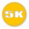 5k Circle 3.1 Miles Marathon - Vinyl Decal Sticker - CHOOSE Size & Color