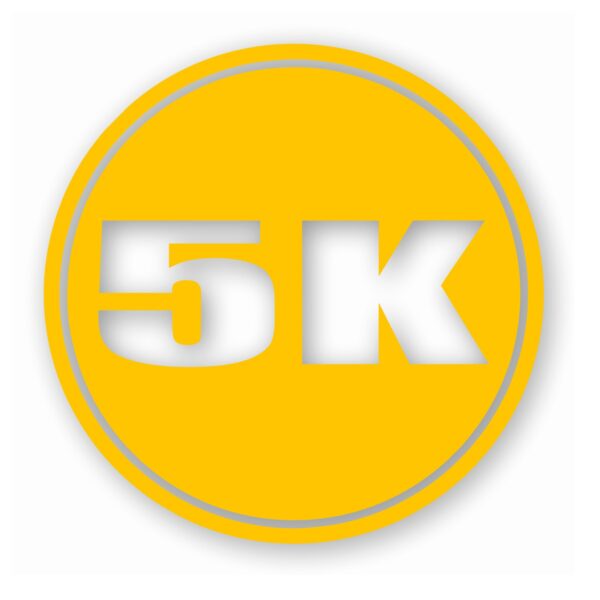 5k Circle 3.1 Miles Marathon - Vinyl Decal Sticker - CHOOSE Size & Color