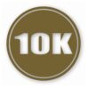 10k Circle 6.2 Miles Marathon - Vinyl Decal Sticker - CHOOSE Size & Color