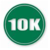 10k Circle 6.2 Miles Marathon - Vinyl Decal Sticker - CHOOSE Size & Color