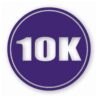 10k Circle 6.2 Miles Marathon - Vinyl Decal Sticker - CHOOSE Size & Color