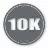 10k Circle 6.2 Miles Marathon - Vinyl Decal Sticker - CHOOSE Size & Color