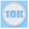 10k Circle 6.2 Miles Marathon - Vinyl Decal Sticker - CHOOSE Size & Color