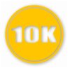 10k Circle 6.2 Miles Marathon - Vinyl Decal Sticker - CHOOSE Size & Color