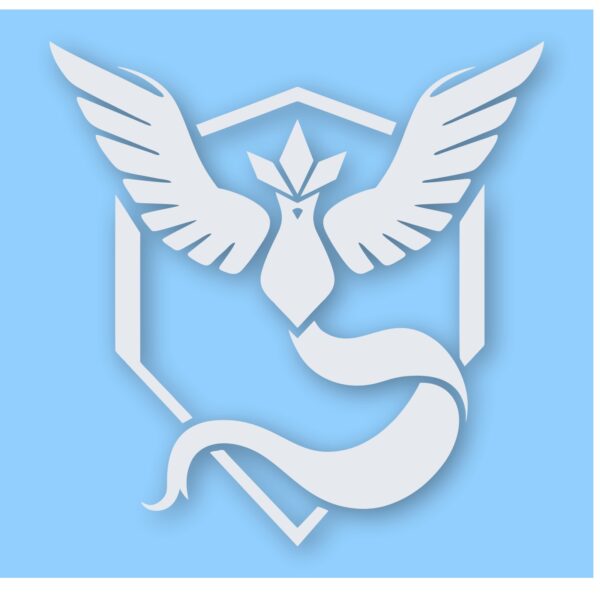 Pokemon Go Team Mystic Logo - Vinyl Decal Sticker - CHOOSE Size & Color