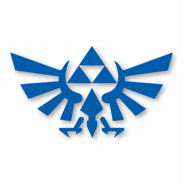 Legend of Zelda Hyrule Crest TriForce- Vinyl Decal Sticker - CHOOSE Size & Color