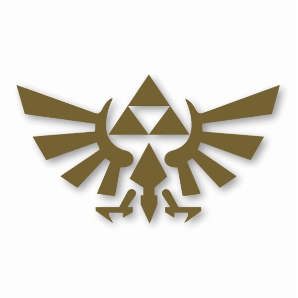 Legend of Zelda Hyrule Crest TriForce- Vinyl Decal Sticker - CHOOSE Size & Color