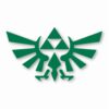 Legend of Zelda Hyrule Crest TriForce- Vinyl Decal Sticker - CHOOSE Size & Color