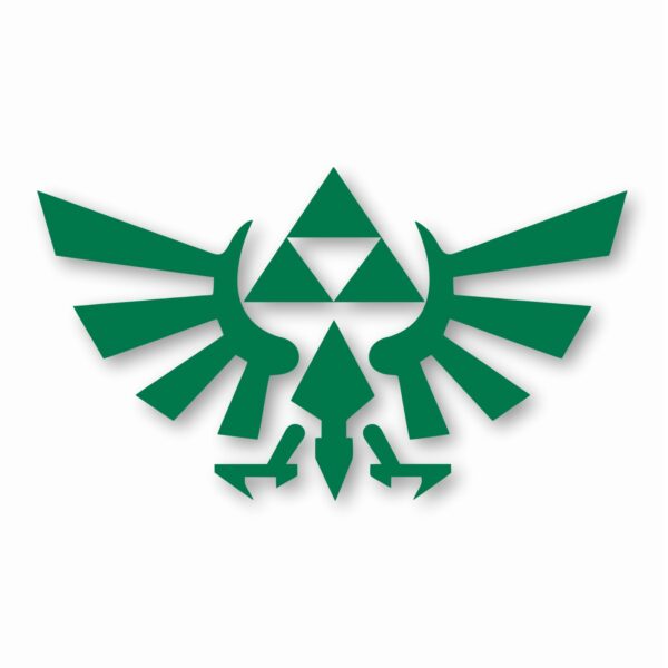 Legend of Zelda Hyrule Crest TriForce- Vinyl Decal Sticker - CHOOSE Size & Color