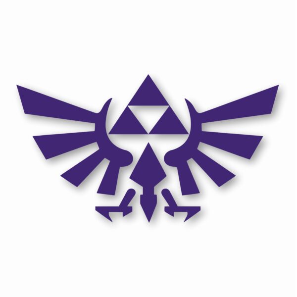 Legend of Zelda Hyrule Crest TriForce- Vinyl Decal Sticker - CHOOSE Size & Color