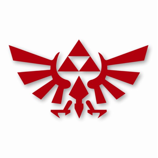 Legend of Zelda Hyrule Crest TriForce- Vinyl Decal Sticker - CHOOSE Size & Color