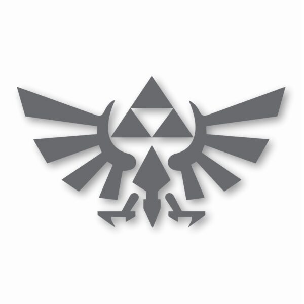 Legend of Zelda Hyrule Crest TriForce- Vinyl Decal Sticker - CHOOSE Size & Color