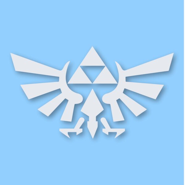Legend of Zelda Hyrule Crest TriForce- Vinyl Decal Sticker - CHOOSE Size & Color
