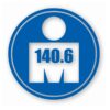 140.6 Full Triathlon Euro Circle - Vinyl Decal Sticker - CHOOSE Size & Color