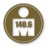 140.6 Full Triathlon Euro Circle - Vinyl Decal Sticker - CHOOSE Size & Color