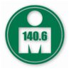 140.6 Full Triathlon Euro Circle - Vinyl Decal Sticker - CHOOSE Size & Color