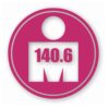 140.6 Full Triathlon Euro Circle - Vinyl Decal Sticker - CHOOSE Size & Color