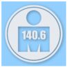 140.6 Full Triathlon Euro Circle - Vinyl Decal Sticker - CHOOSE Size & Color