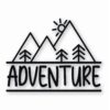 Adventure Logo Hiking Camping Travel - Vinyl Decal Sticker - CHOOSE Size & Color