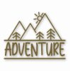 Adventure Logo Hiking Camping Travel - Vinyl Decal Sticker - CHOOSE Size & Color