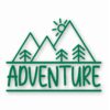 Adventure Logo Hiking Camping Travel - Vinyl Decal Sticker - CHOOSE Size & Color