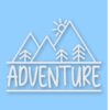 Adventure Logo Hiking Camping Travel - Vinyl Decal Sticker - CHOOSE Size & Color