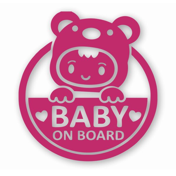 Cute Baby on Board - Vinyl Decal Sticker - CHOOSE Size & Color