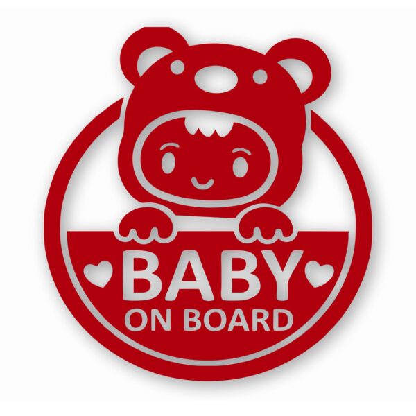 Cute Baby on Board - Vinyl Decal Sticker - CHOOSE Size & Color