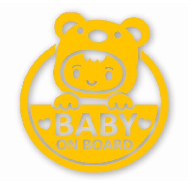 Cute Baby on Board - Vinyl Decal Sticker - CHOOSE Size & Color