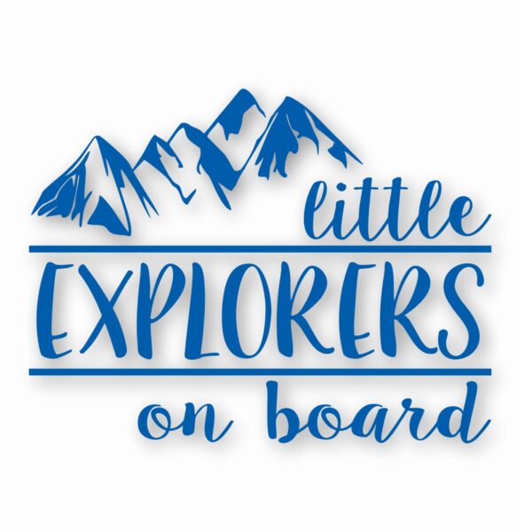 Little Explorers On Board - Vinyl Decal Sticker - CHOOSE Size & Color