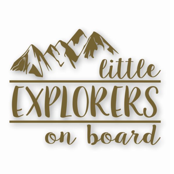 Little Explorers On Board - Vinyl Decal Sticker - CHOOSE Size & Color