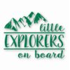 Little Explorers On Board - Vinyl Decal Sticker - CHOOSE Size & Color