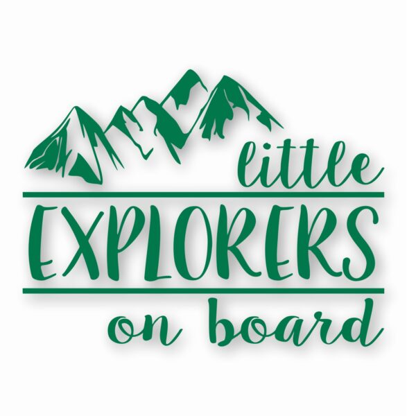 Little Explorers On Board - Vinyl Decal Sticker - CHOOSE Size & Color