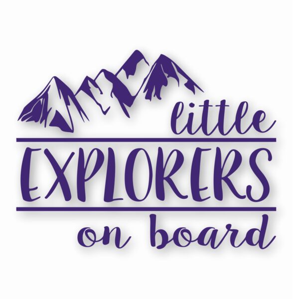 Little Explorers On Board - Vinyl Decal Sticker - CHOOSE Size & Color
