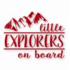 Little Explorers On Board - Vinyl Decal Sticker - CHOOSE Size & Color