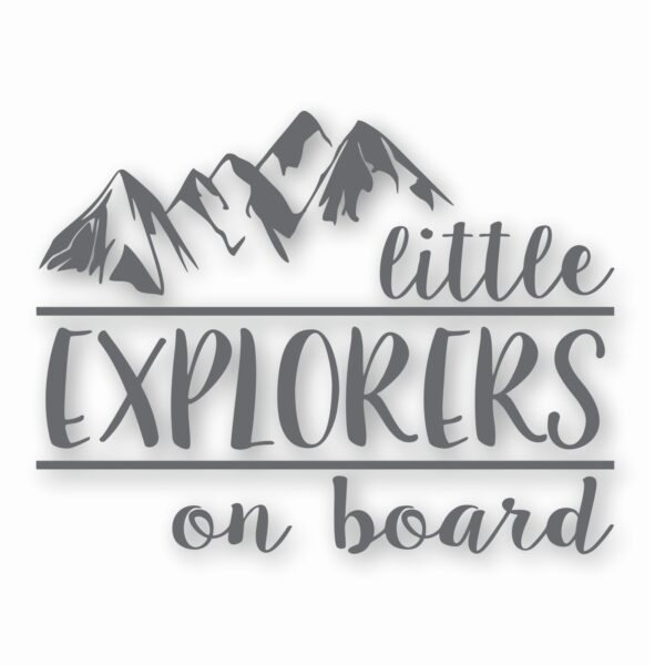 Little Explorers On Board - Vinyl Decal Sticker - CHOOSE Size & Color