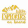 Little Explorers On Board - Vinyl Decal Sticker - CHOOSE Size & Color