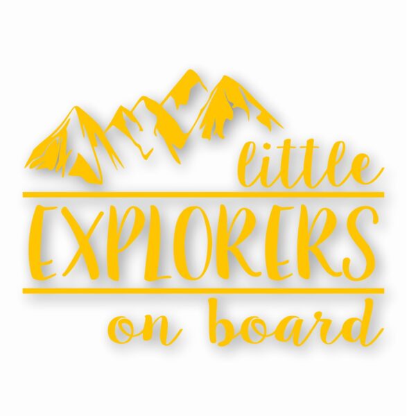 Little Explorers On Board - Vinyl Decal Sticker - CHOOSE Size & Color