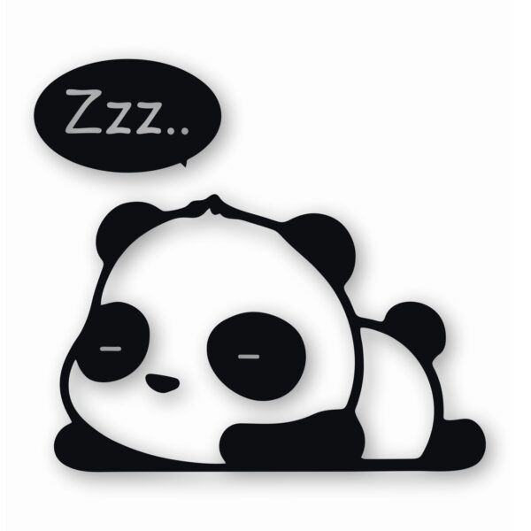 Panda Sleeping - Vinyl Decal Sticker - CHOOSE Size & Color