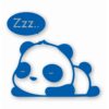 Panda Sleeping - Vinyl Decal Sticker - CHOOSE Size & Color
