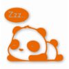 Panda Sleeping - Vinyl Decal Sticker - CHOOSE Size & Color
