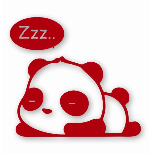Panda Sleeping - Vinyl Decal Sticker - CHOOSE Size & Color