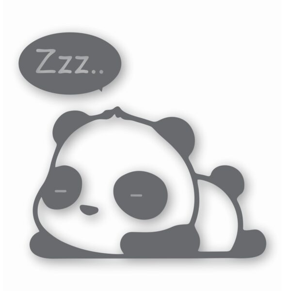 Panda Sleeping - Vinyl Decal Sticker - CHOOSE Size & Color