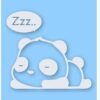 Panda Sleeping - Vinyl Decal Sticker - CHOOSE Size & Color