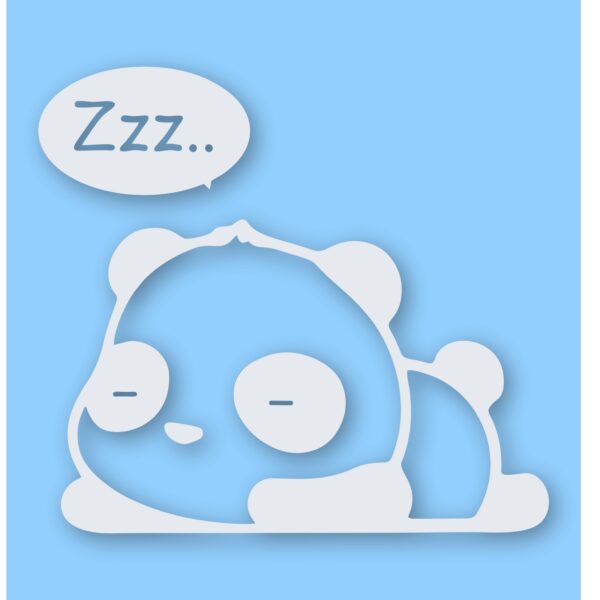 Panda Sleeping - Vinyl Decal Sticker - CHOOSE Size & Color